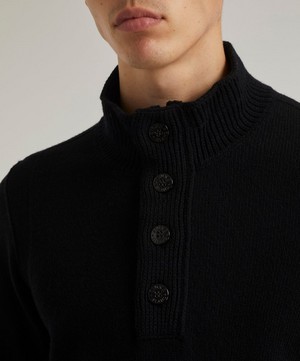 Stone Island - Wool-Blend Buttoned Jumper image number 4