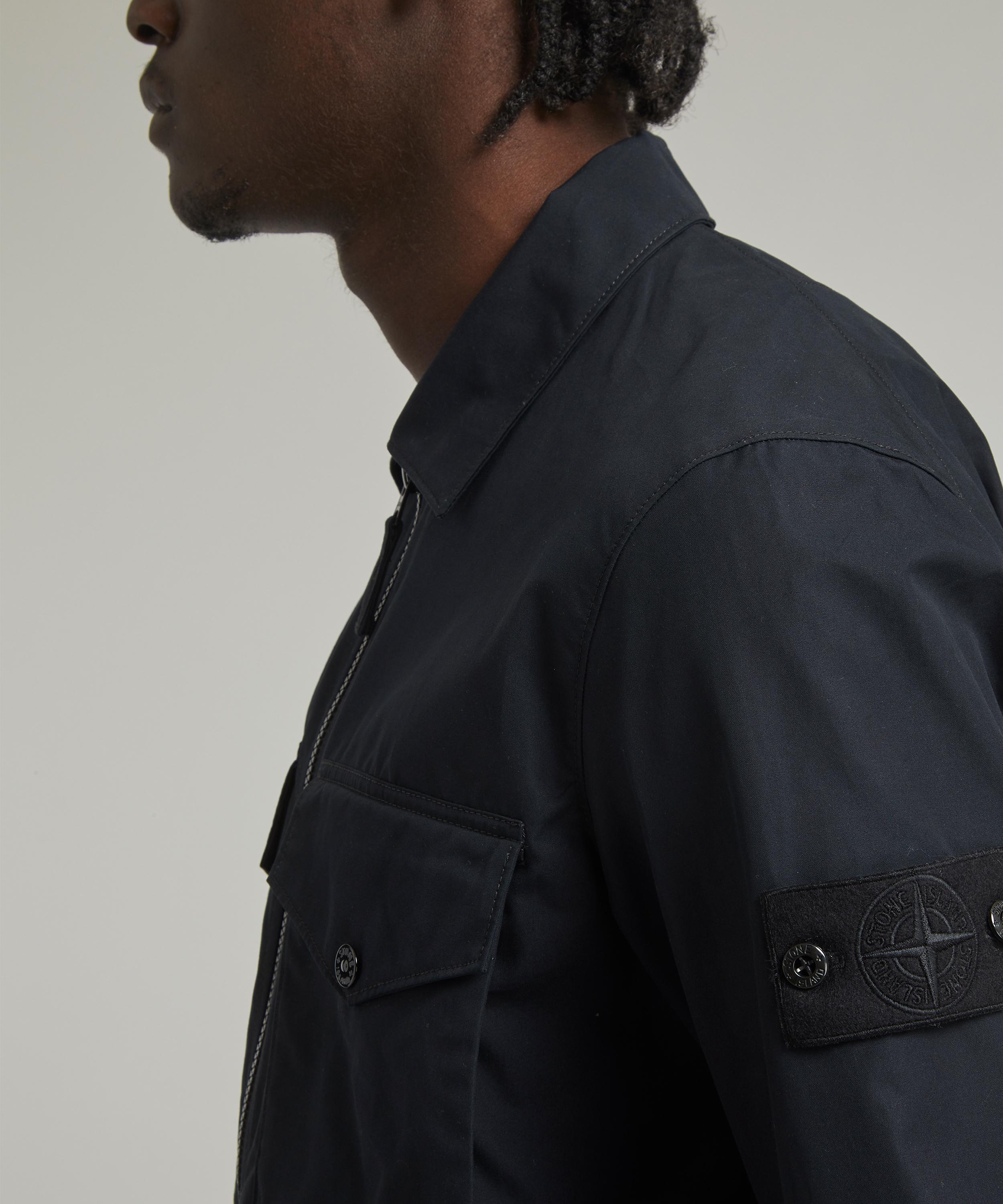 Stone island cheap black ghost overshirt