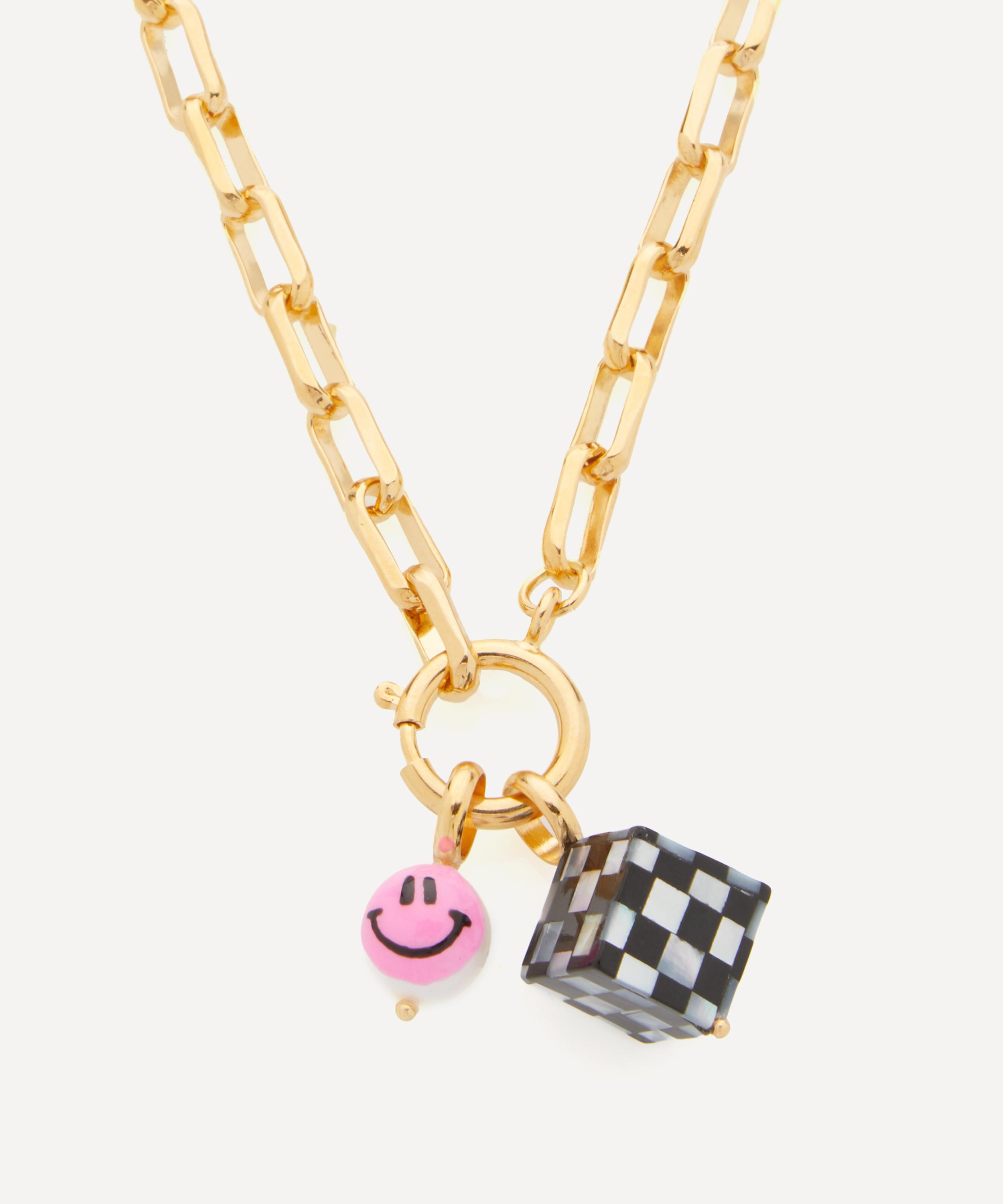 Martha Calvo - 14ct Gold-Plated Let The Good Times Roll Chain Pendant Necklace image number 0