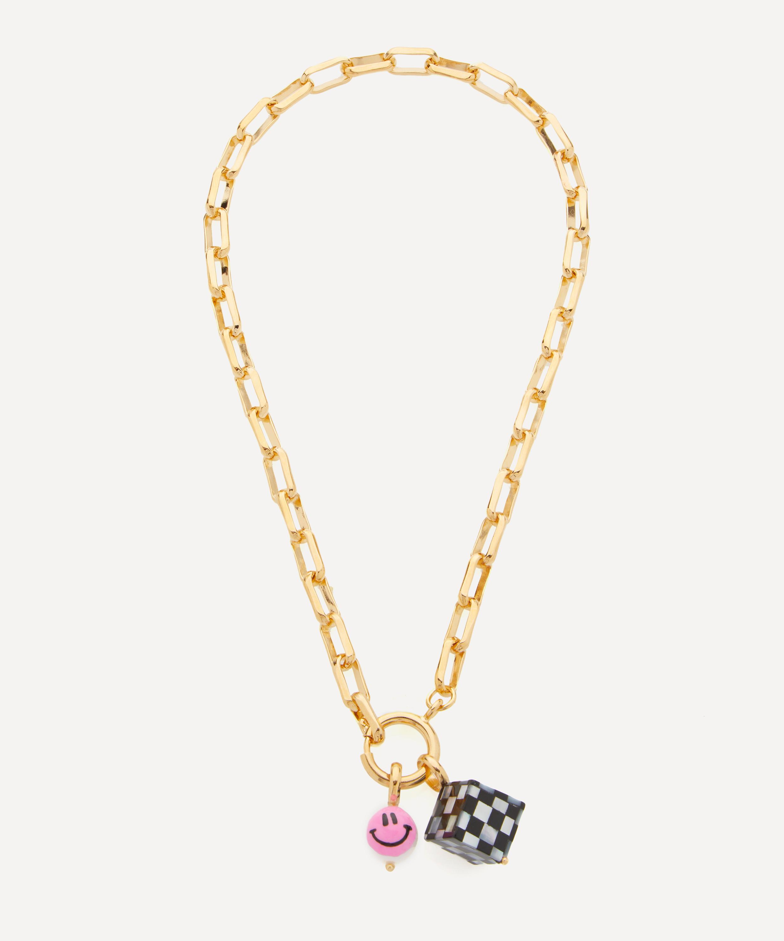 Martha Calvo - 14ct Gold-Plated Let The Good Times Roll Chain Pendant Necklace image number 1