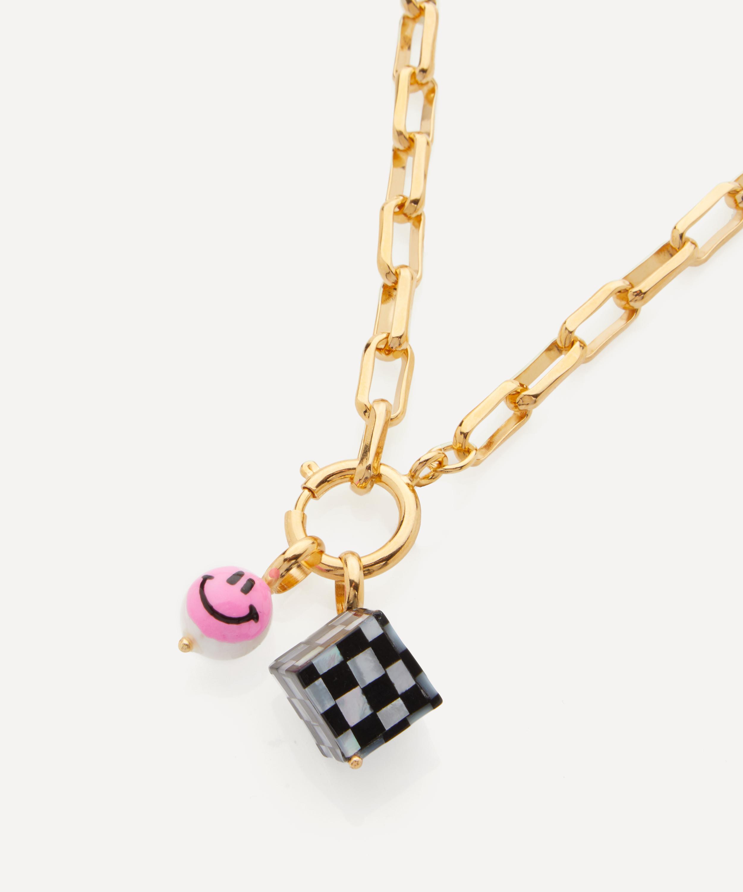 Martha Calvo - 14ct Gold-Plated Let The Good Times Roll Chain Pendant Necklace image number 2