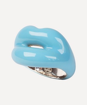 Solange Azagury-Partridge - Pastel Blue Hotlips Ring image number 1