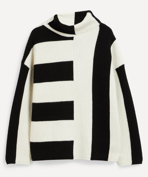 Joseph - Graphic Knit High-Neck Jumper image number null