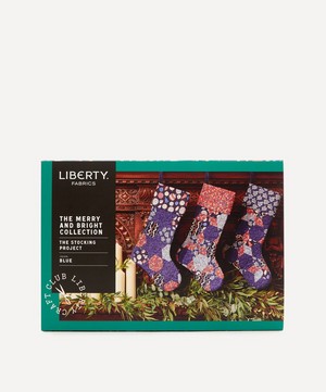 Liberty Fabrics - Make-Your-Own Christmas Stocking Kit Blue image number 2