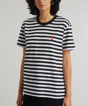 Ami - Ami de Coeur Striped T-Shirt image number 2