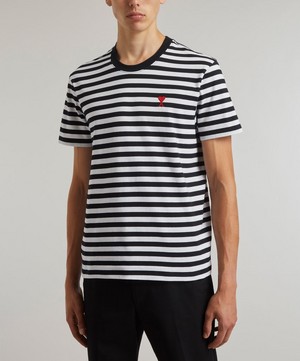 Ami - Ami de Coeur Striped T-Shirt image number 2