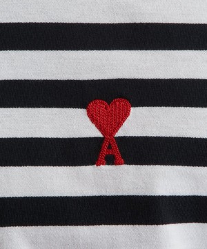 Ami - Ami de Coeur Striped T-Shirt image number 4