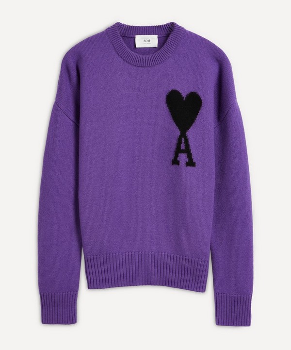 Ami - Ami de Coeur Knitted Crew-Neck Sweater image number null