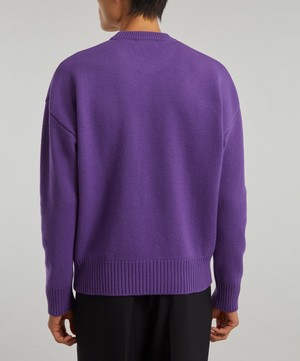 Ami - Ami de Coeur Knitted Crew-Neck Sweater image number 3