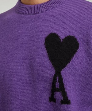 Ami - Ami de Coeur Knitted Crew-Neck Sweater image number 4