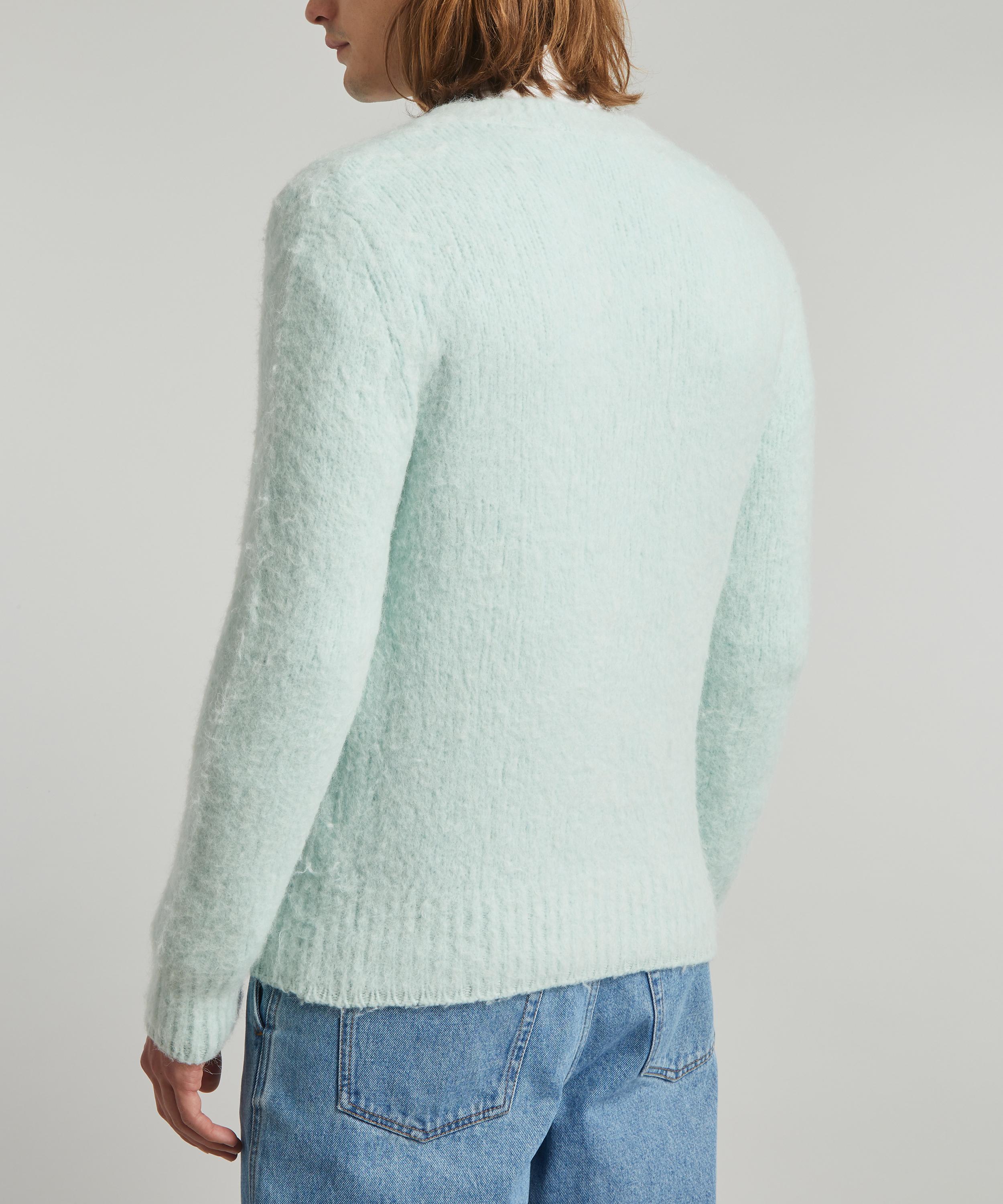 AMI Paris V-neck brushed-knit cardigan - Green