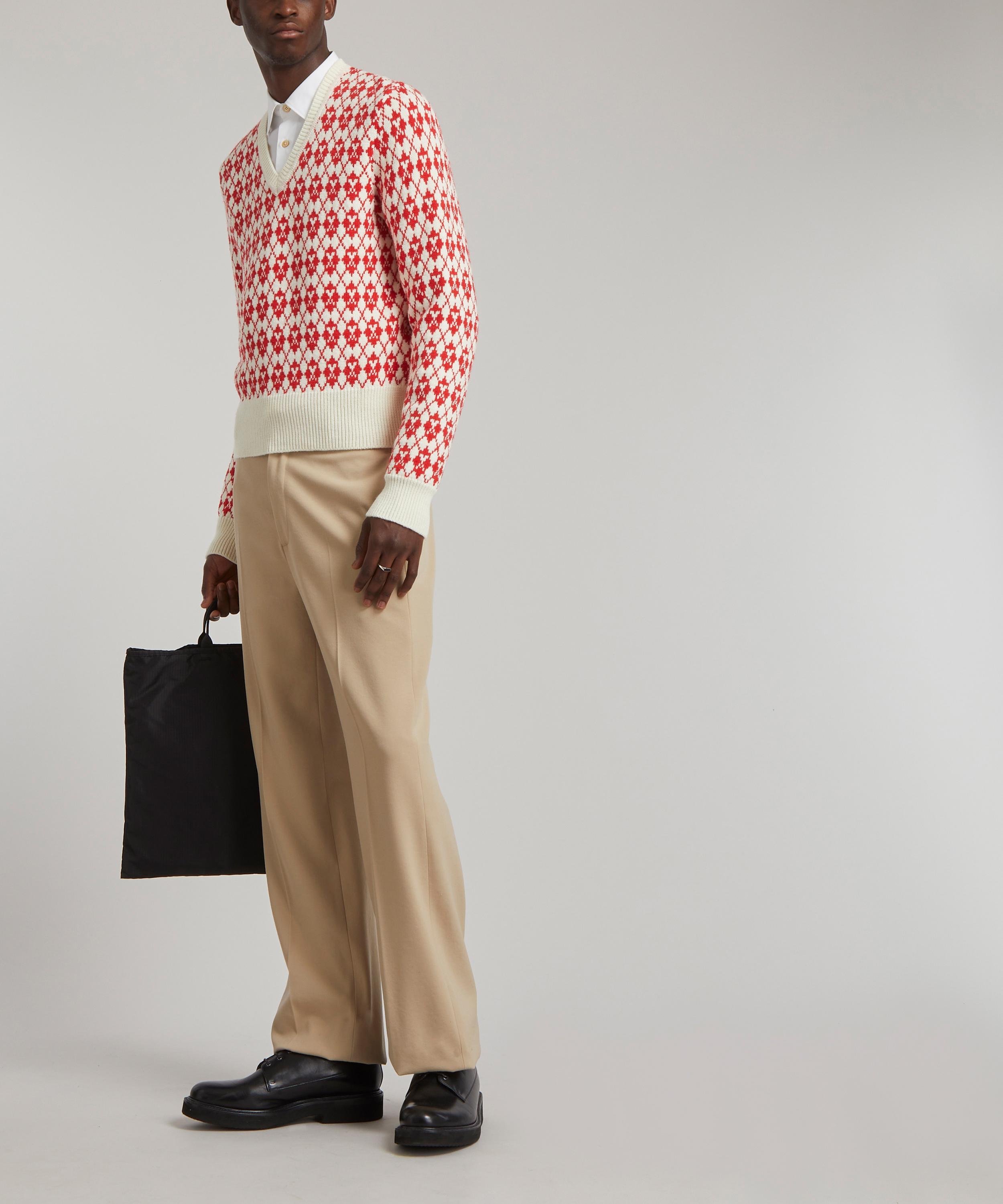 Ami - Jacquard V-Neck Jumper image number 1