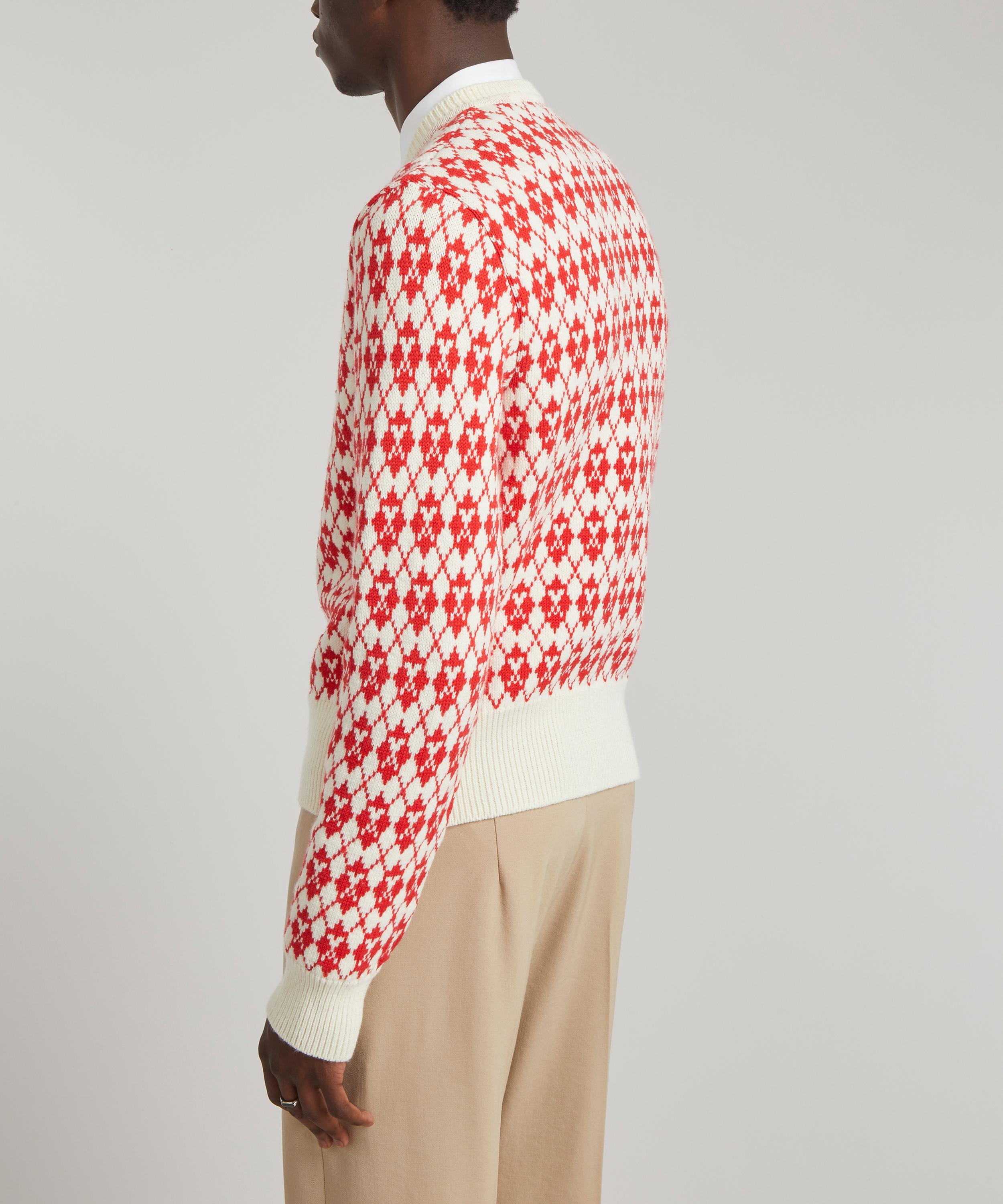 Ami - Jacquard V-Neck Jumper image number 3