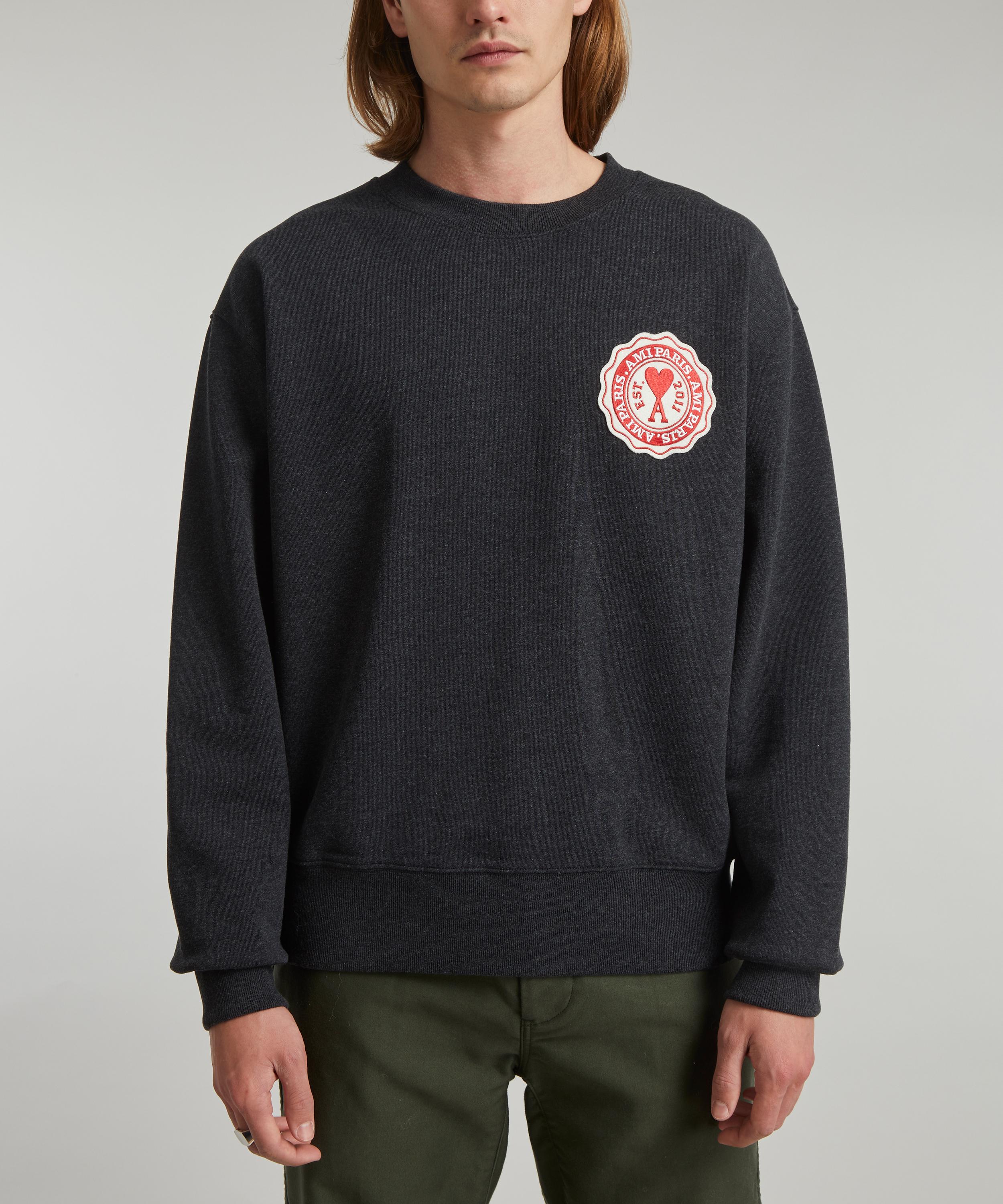 Ami - Paris Patch Crew Sweatshirt image number 2