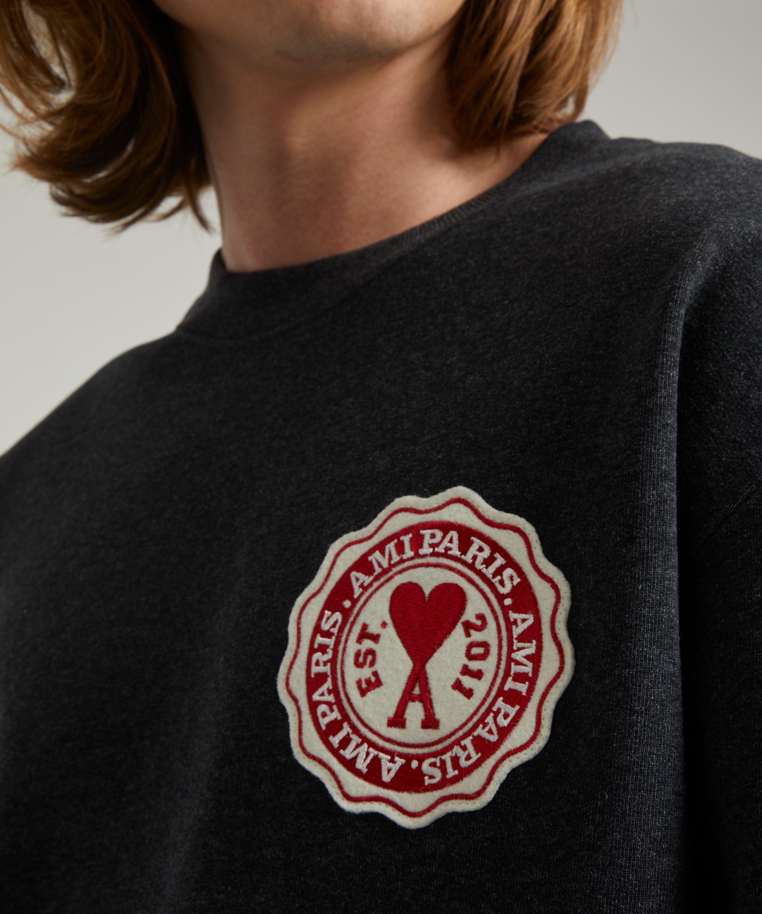 Ami - Paris Patch Crew Sweatshirt image number 4