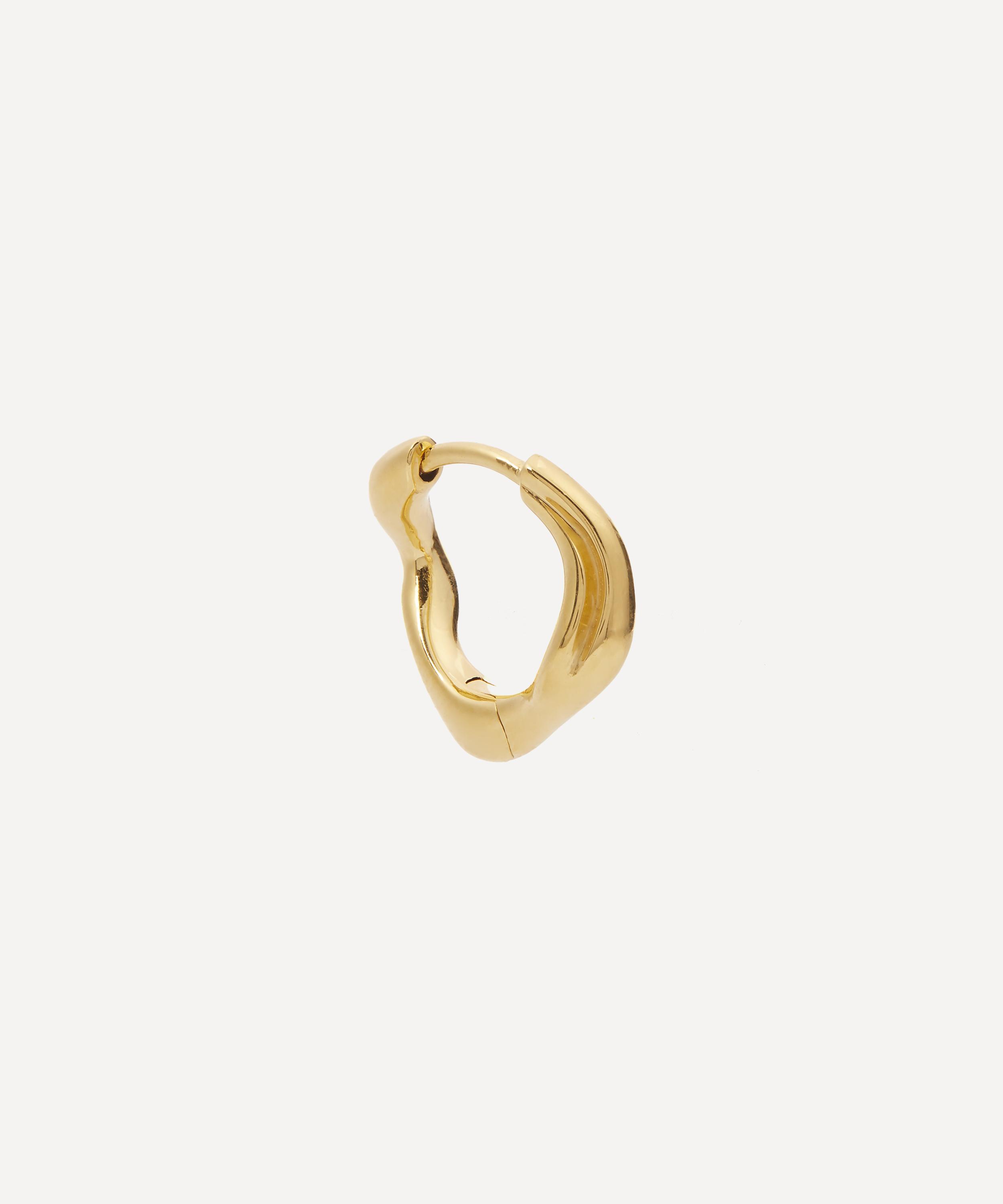 Maria Black - 22ct Gold-Plated Anil 10 Huggie Hoop Earring image number 0