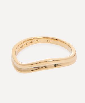Maria Black - 22ct Gold-Plated Soma Wave Band Ring image number 0
