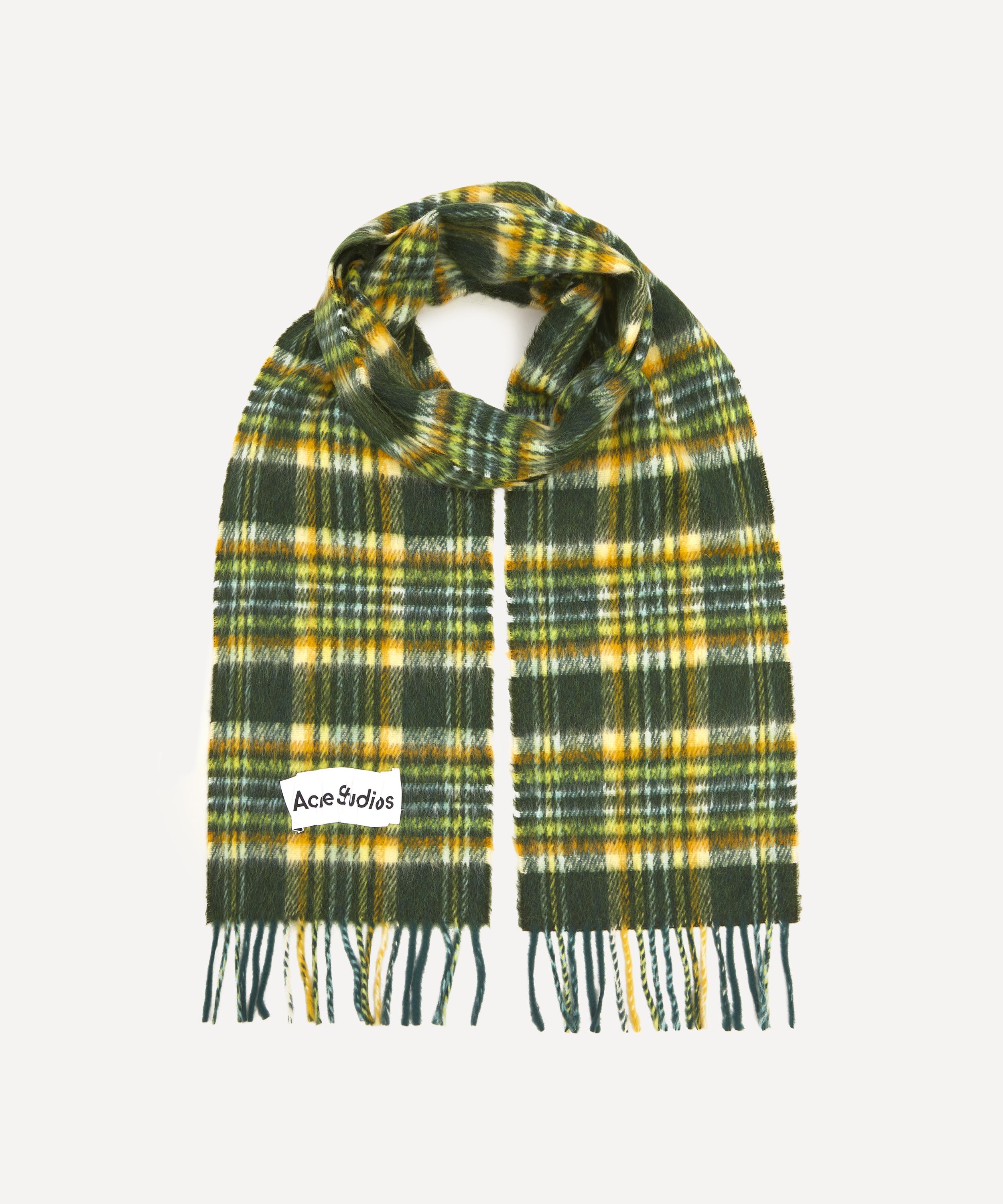 Acne Studios - Tartan Wool-Blend Scarf image number 0