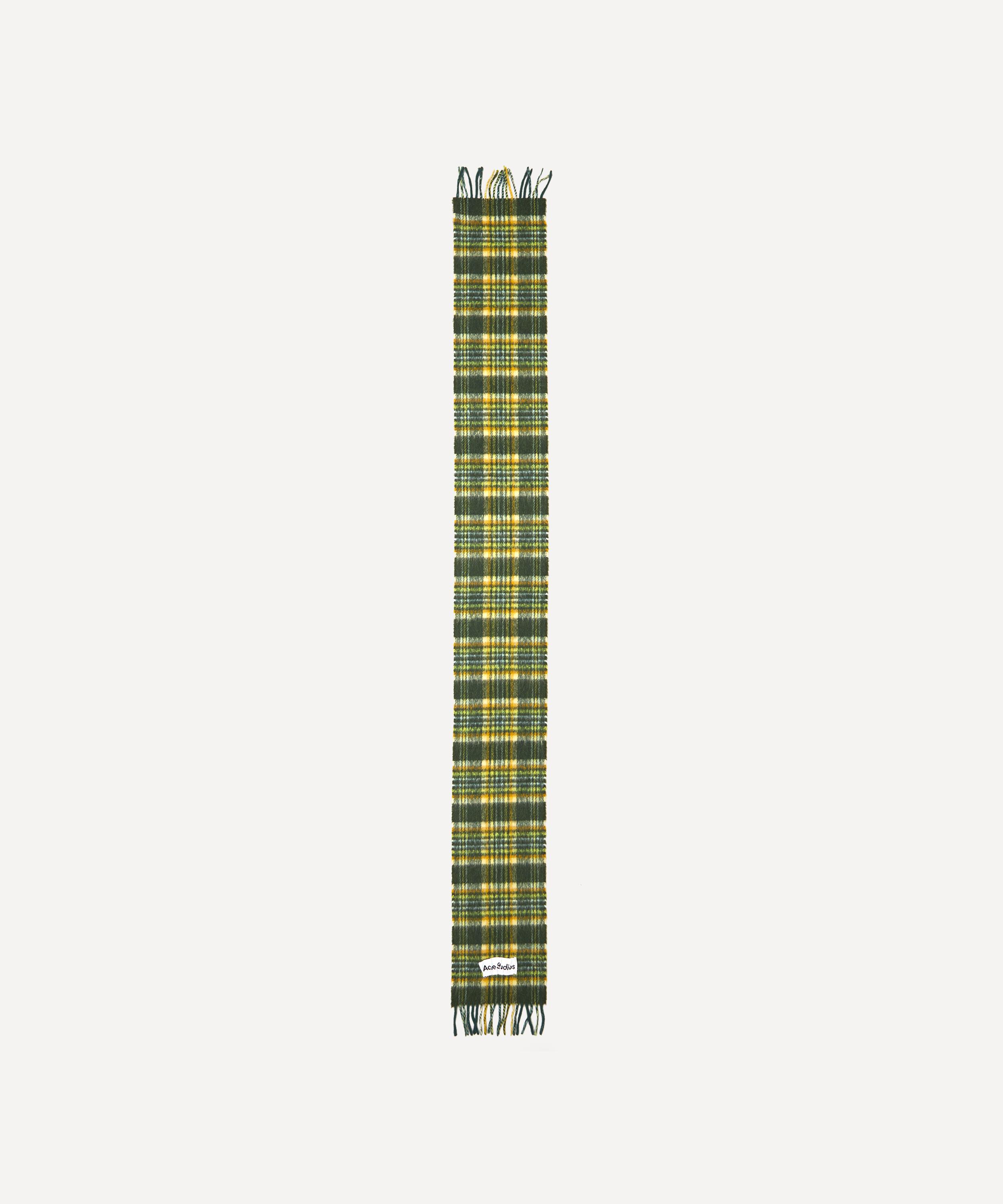 Acne Studios - Tartan Wool-Blend Scarf image number 1