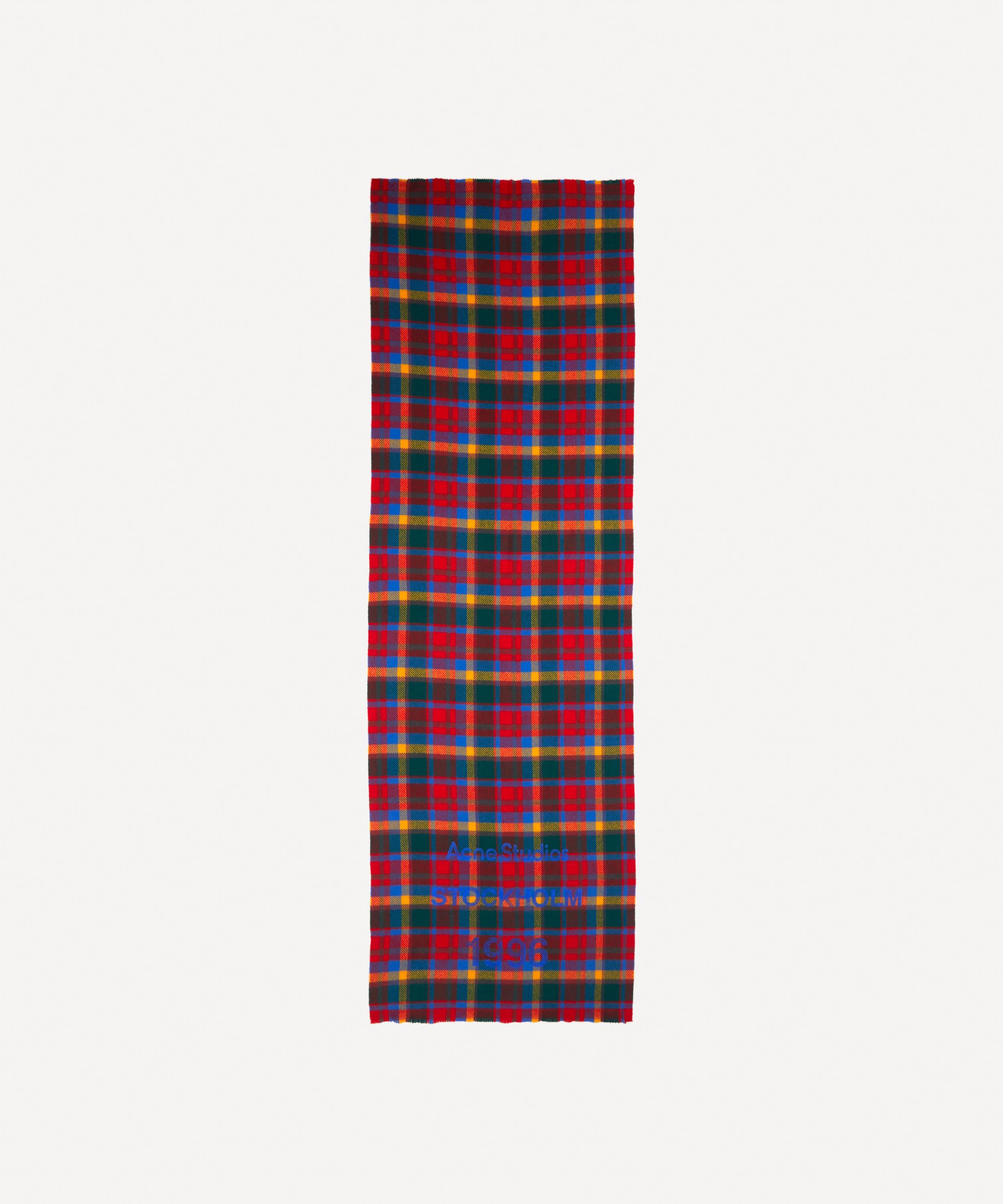 Acne Studios Cassiar Check New Wool Scarf | Liberty