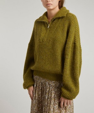 Isabel Marant Étoile - Myclan Zipped Roll-Neck Sweater image number 2