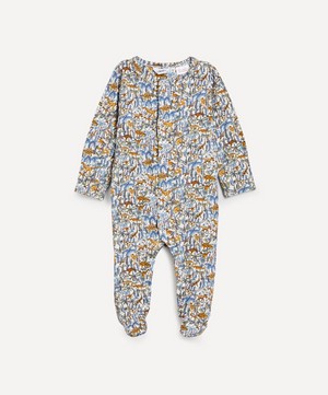 Liberty - Rumble and Roar Jersey Babygrow 0-12 Months image number 0