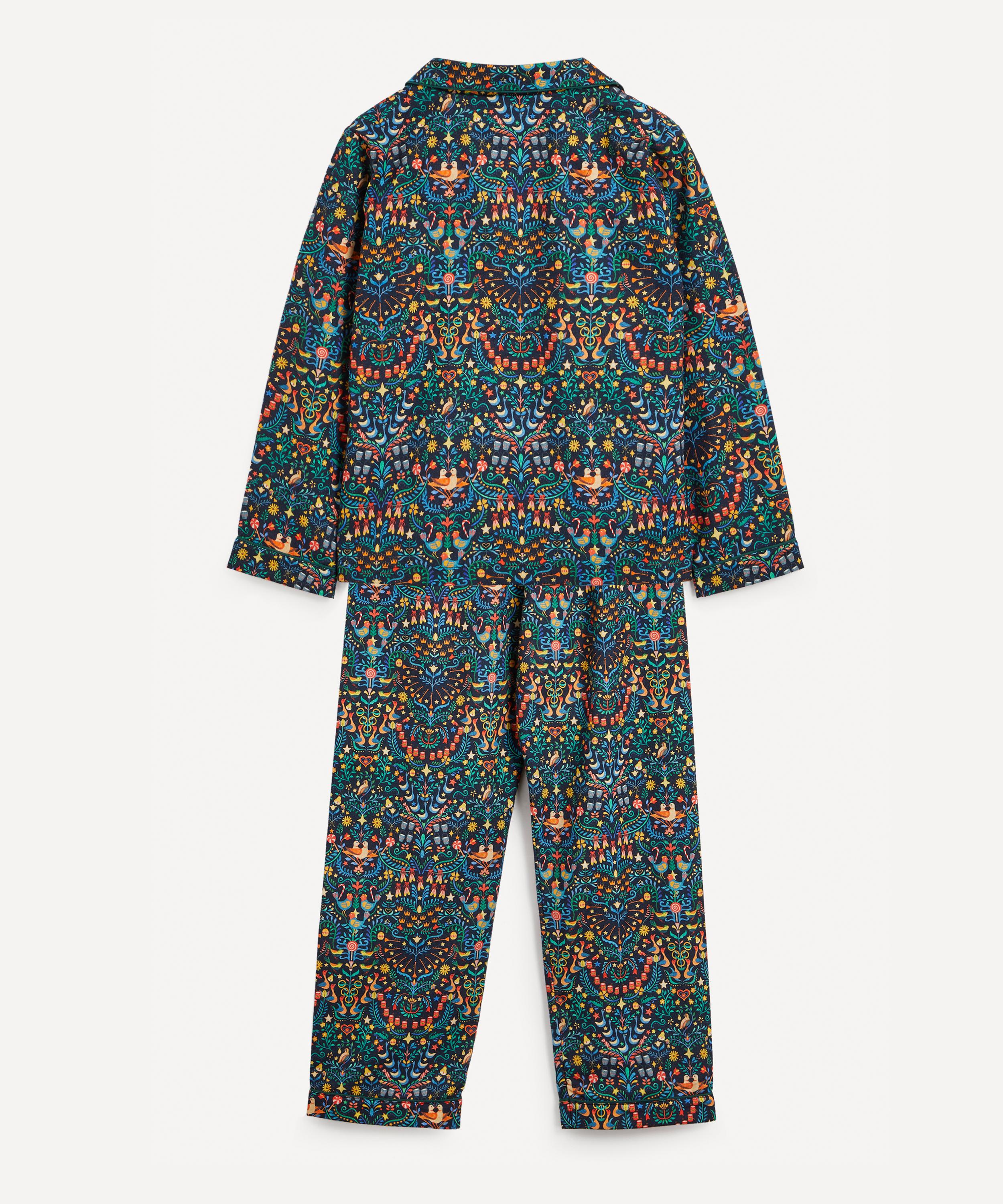 Liberty 12 Days of Christmas Brushed Cotton Pyjama Set 4 11 Years Liberty