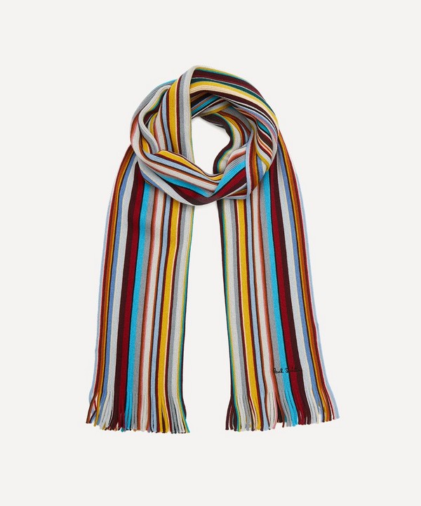 Paul Smith - Signature Stripe Wool Scarf image number null