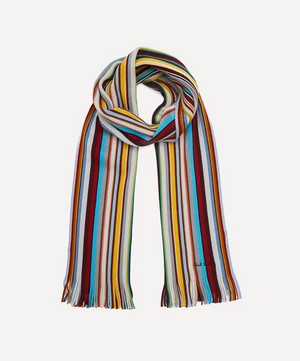 Paul Smith - Signature Stripe Wool Scarf image number 0