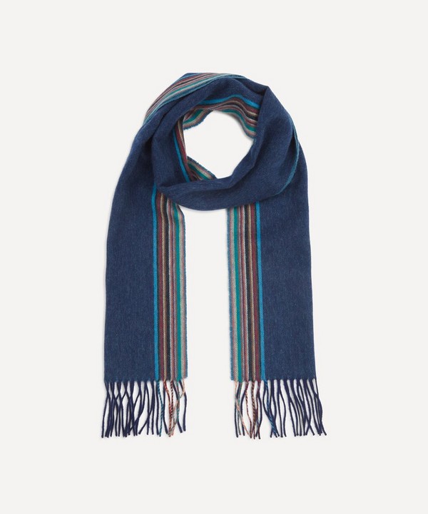 Paul Smith - Wool Two-Tone Signature Stripe Scarf image number null