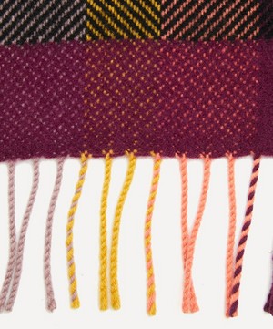 Paul Smith - Artist Stripe Herringbone Wool-Cashmere Scarf image number 2