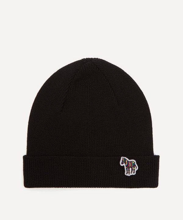 Paul Smith - Zebra Patch Beanie Hat image number null