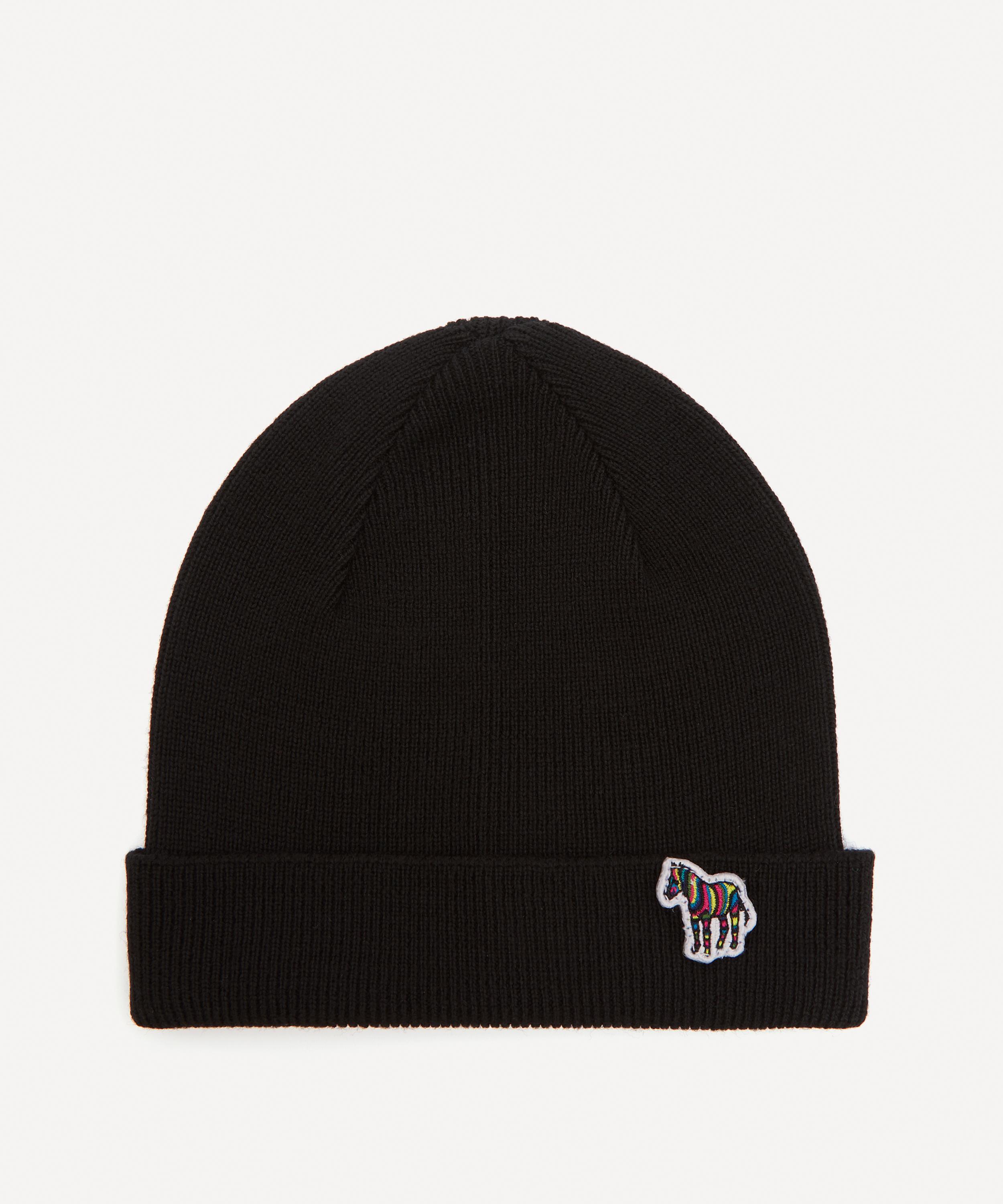 Paul Smith - Zebra Patch Beanie Hat image number 0