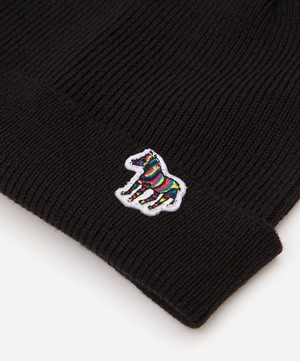 Paul Smith - Zebra Patch Beanie Hat image number 2