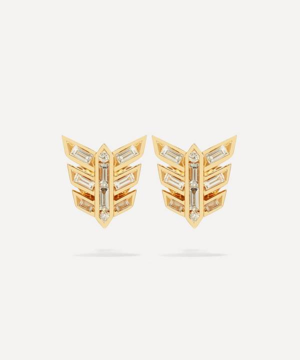 Annoushka - 18ct Gold Baguette Diamond Stud Earrings image number 0