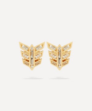 Annoushka - 18ct Gold Baguette Diamond Stud Earrings image number 0