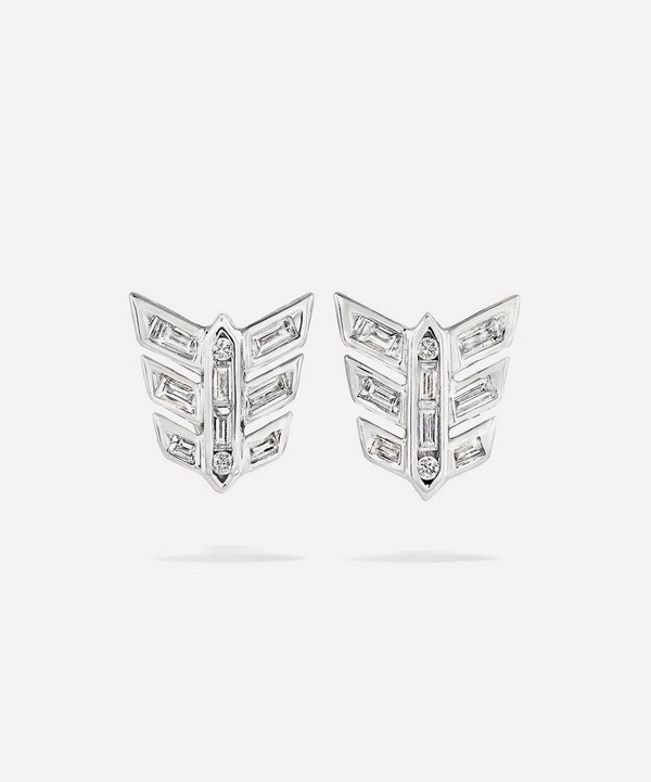 Annoushka - 18ct White Gold Baguette Diamond Stud Earrings image number null