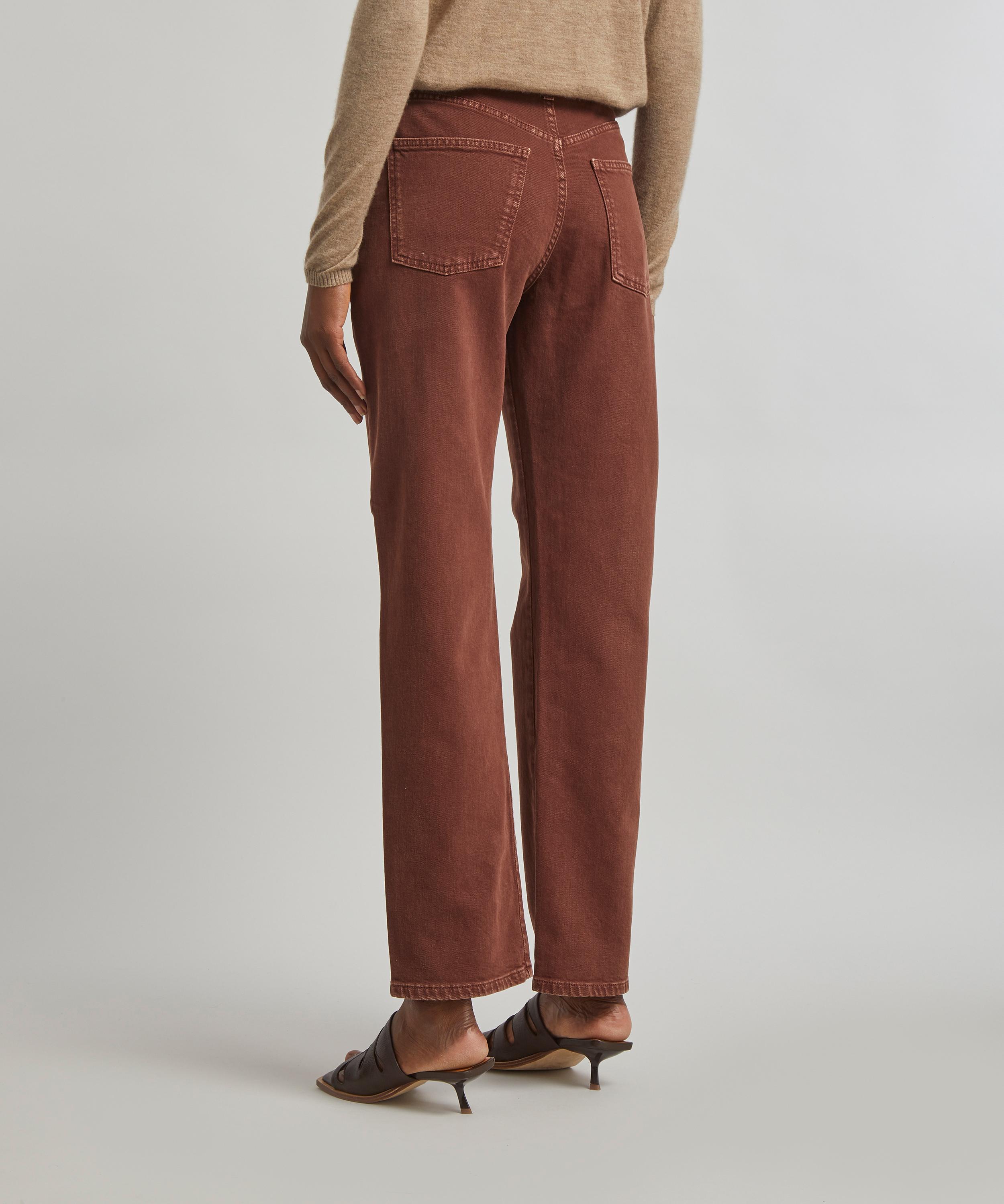 Stella McCartney - Mahogany Straight-Cut Jeans image number 3