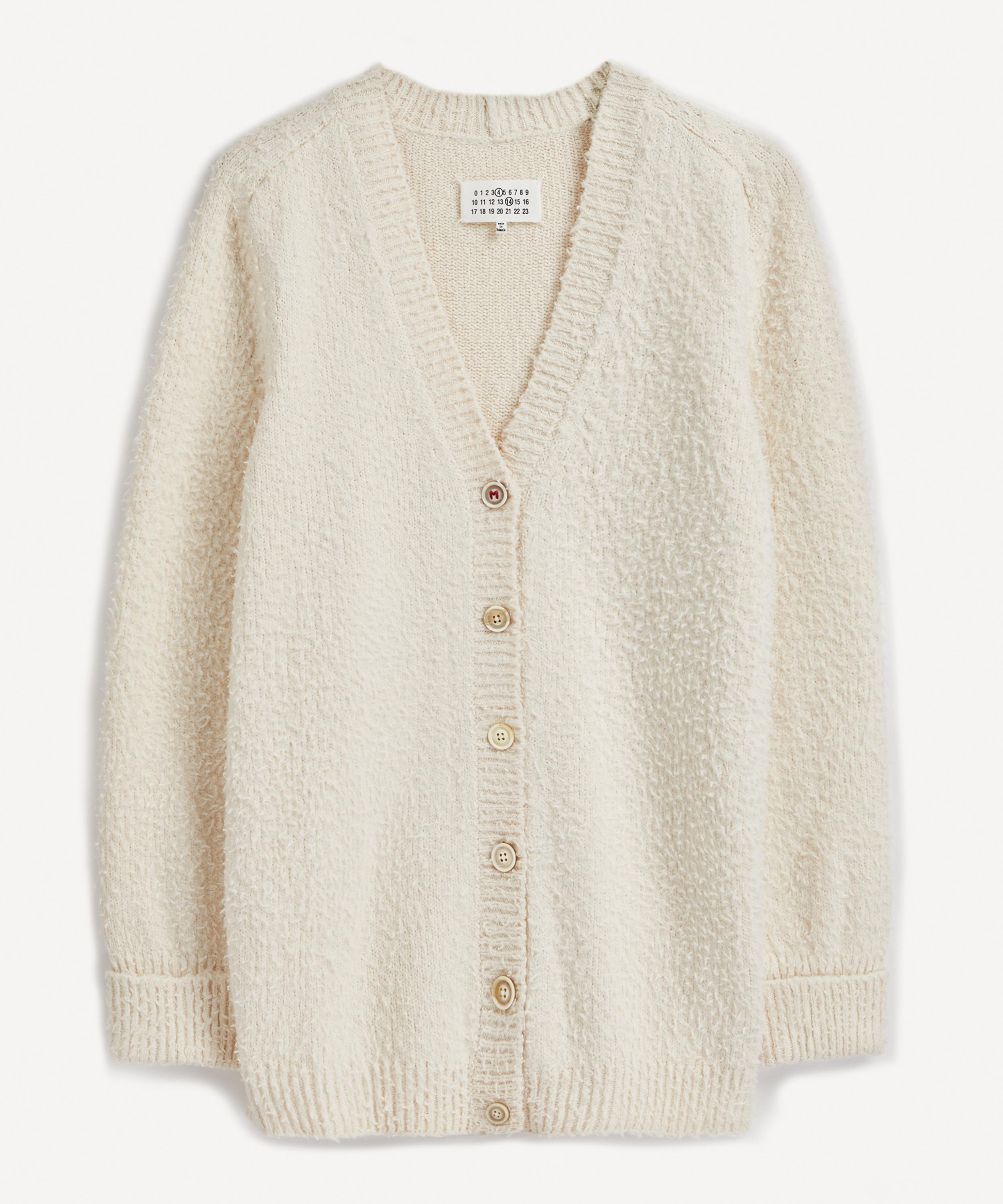 Maison Margiela Yellow Brushed Cardigan