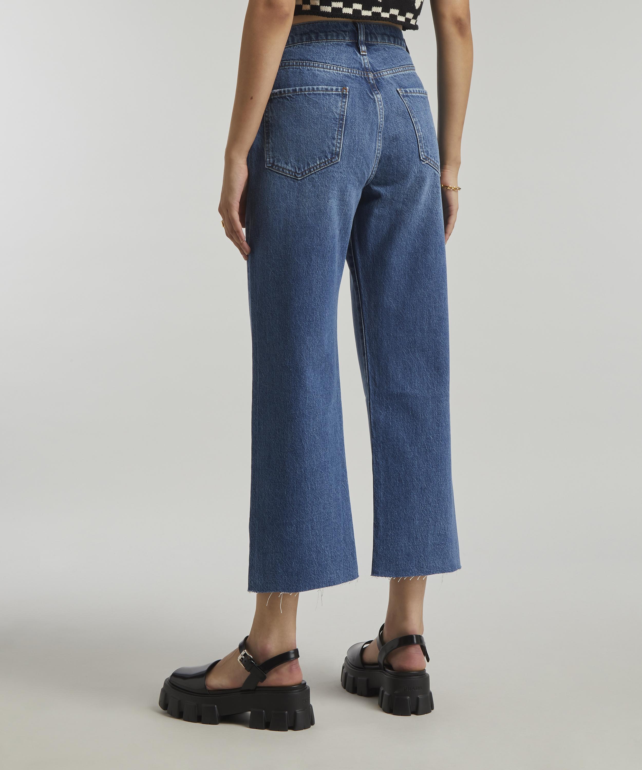 Le Jane high-rise wide-leg jeans in blue - Frame