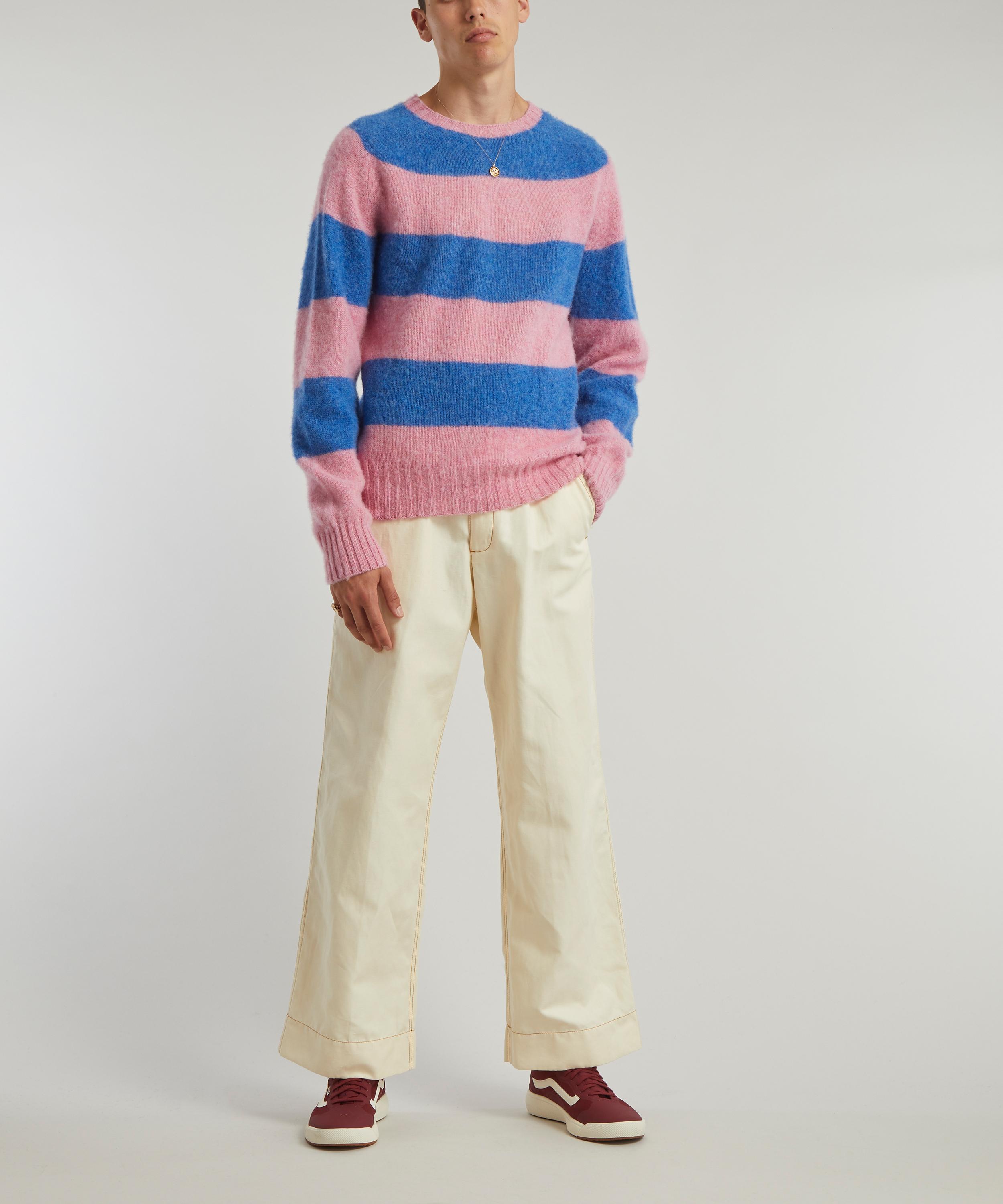 YMC Striped Suedehead Jumper