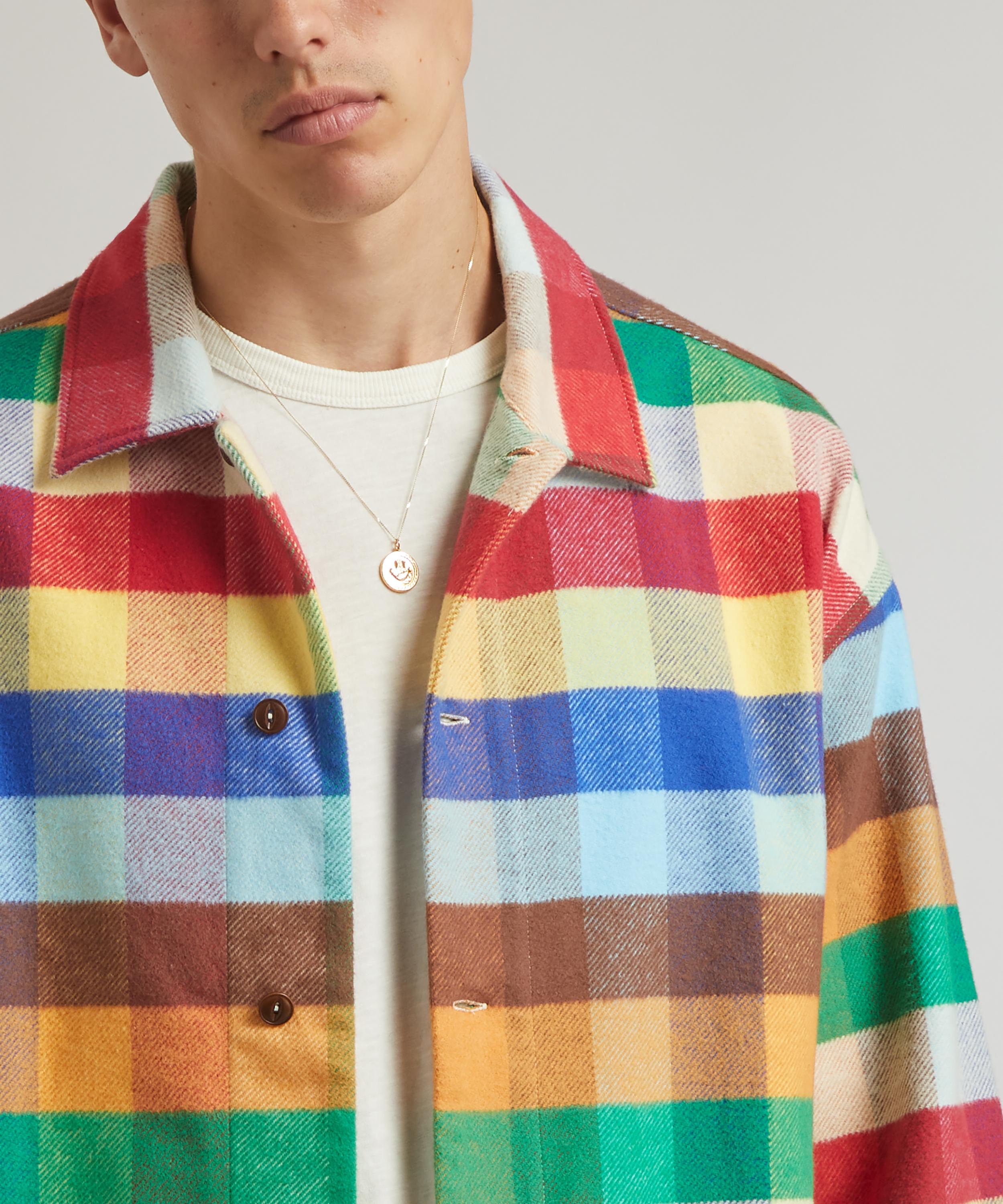 YMC - PJ Plaid Flannel Overshirt image number 4