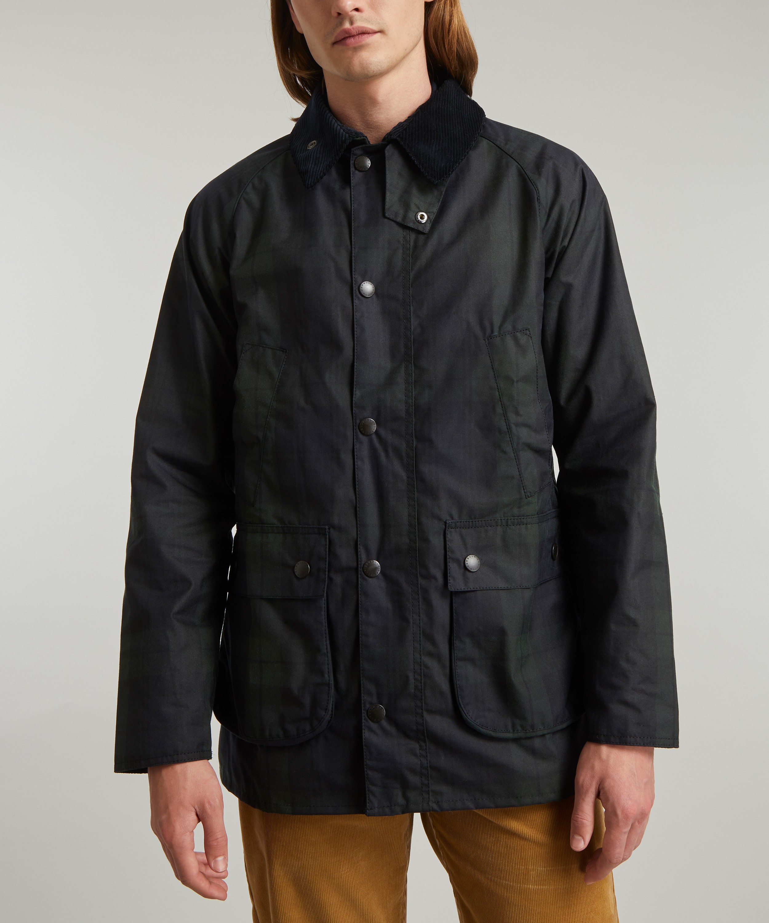 Barbour Bedale Black Watch Waxed Cotton Jacket | Liberty