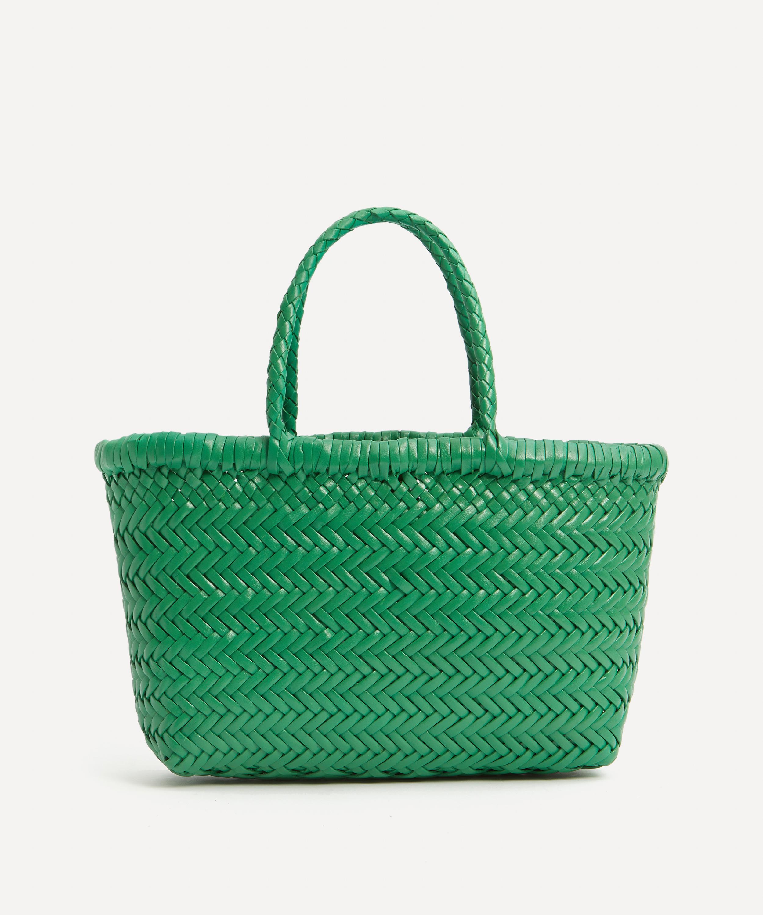 Dragon Diffusion - Mini Flat Gora Woven Leather Tote Bag image number 0