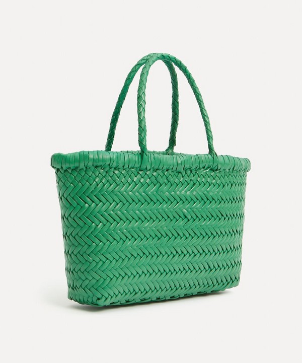 Dragon Diffusion Nantucket Large Woven-leather Basket Bag in Green