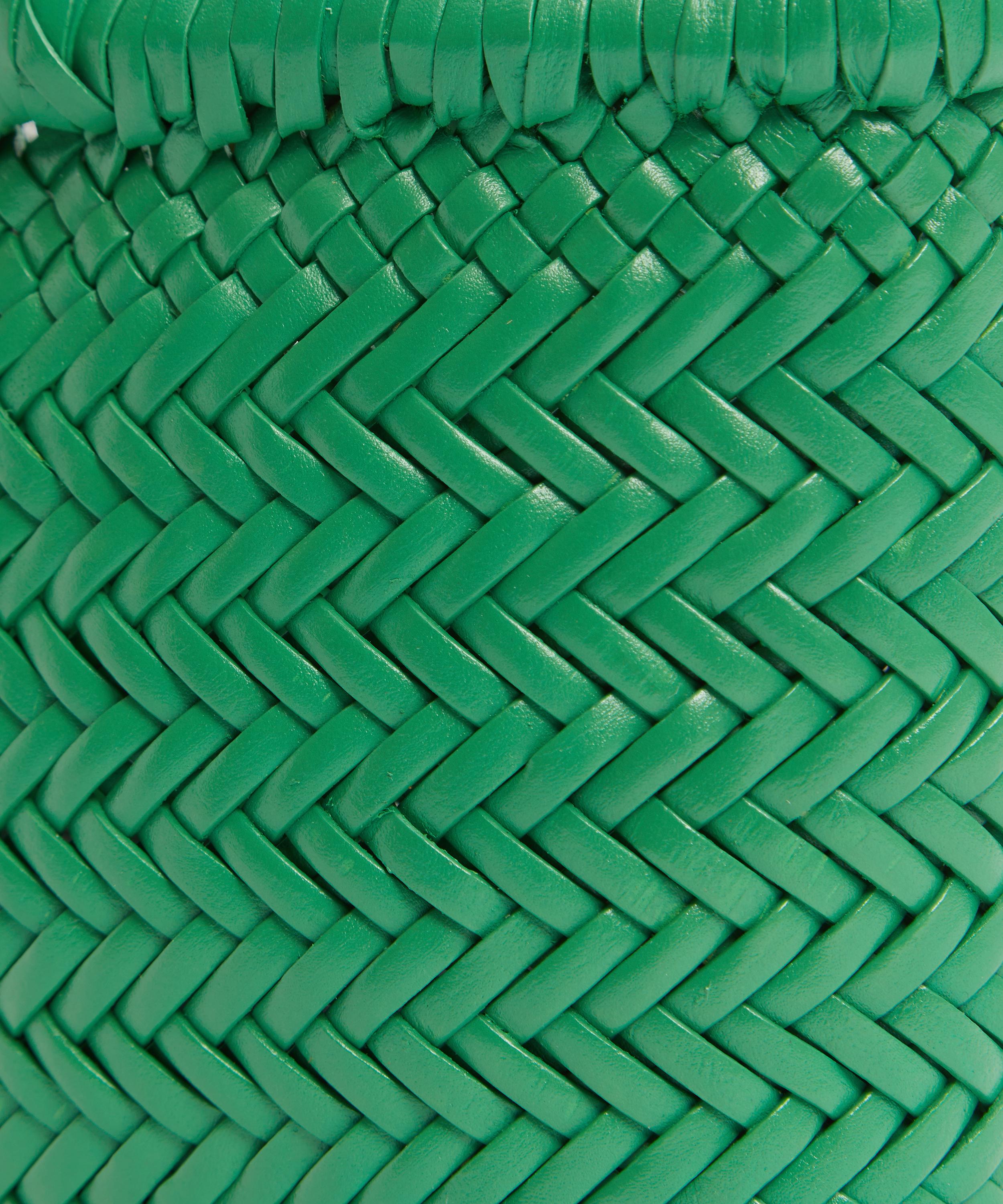 Dragon Diffusion - Mini Flat Gora Woven Leather Tote Bag image number 4