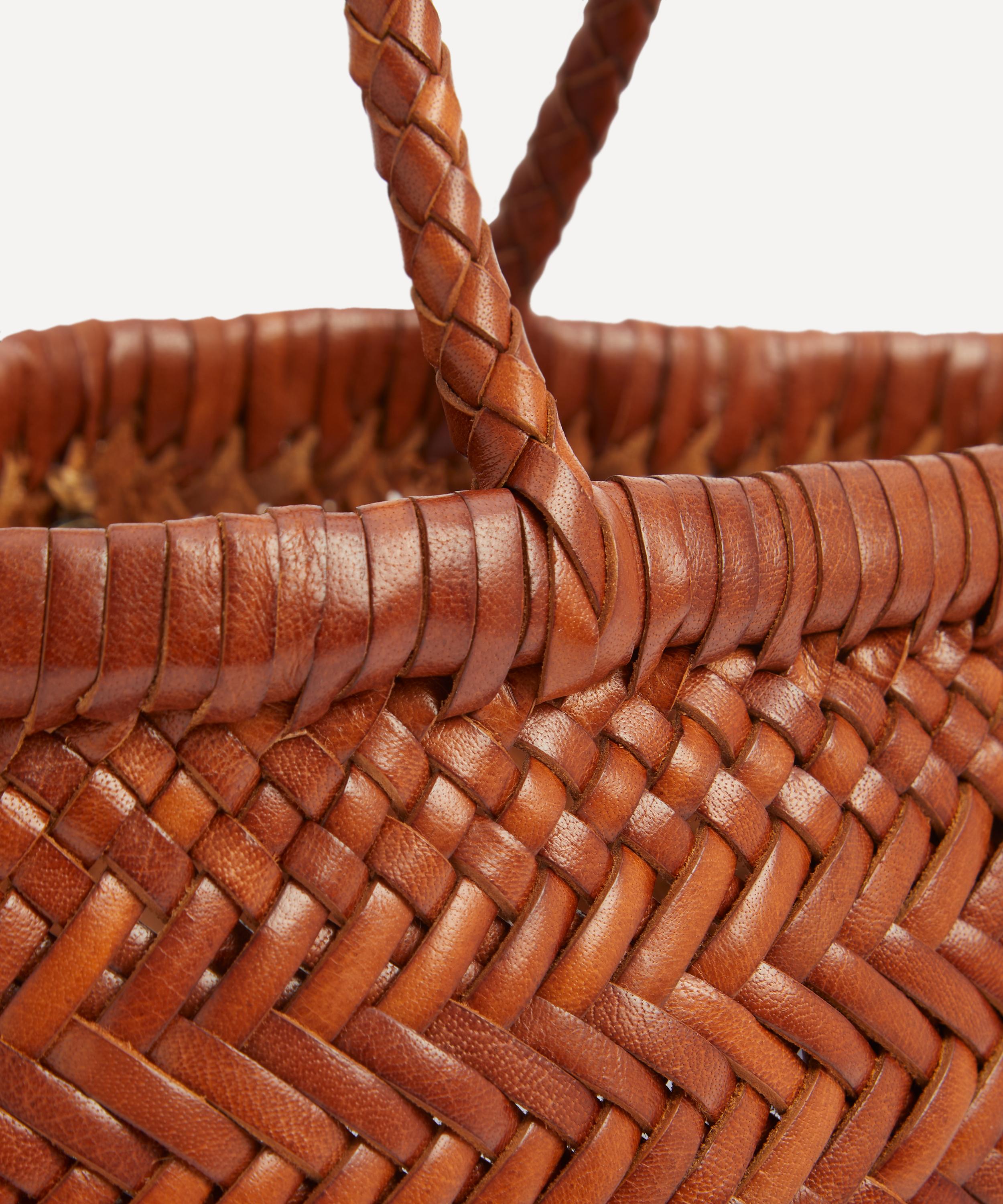 Dragon Diffusion - Mini Flat Gora Woven Leather Tote Bag image number 5