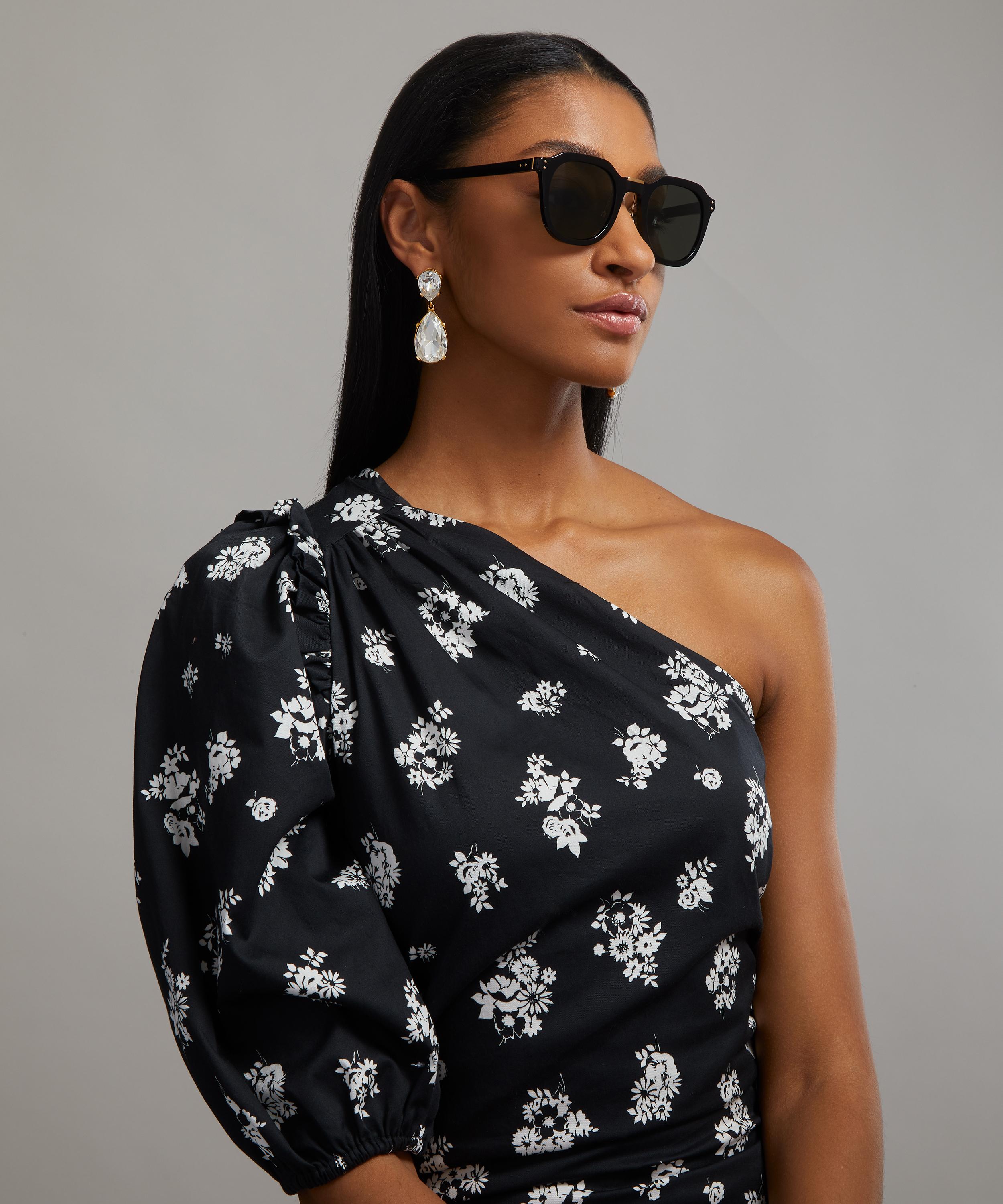 Linda Farrow - Fletcher Angular Acetate Sunglasses image number 1