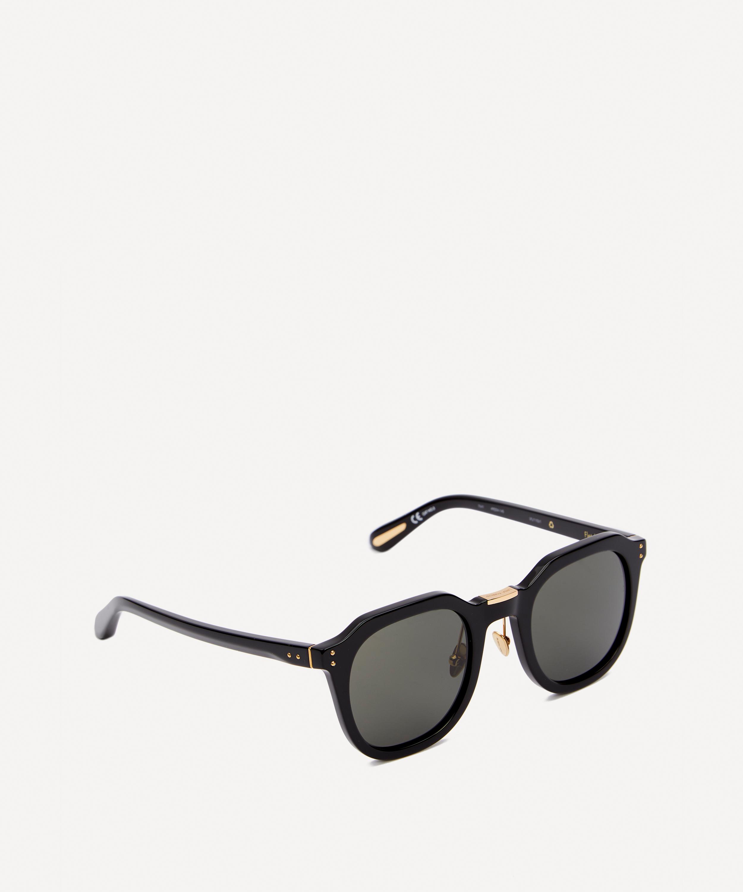 Linda Farrow - Fletcher Angular Acetate Sunglasses image number 2