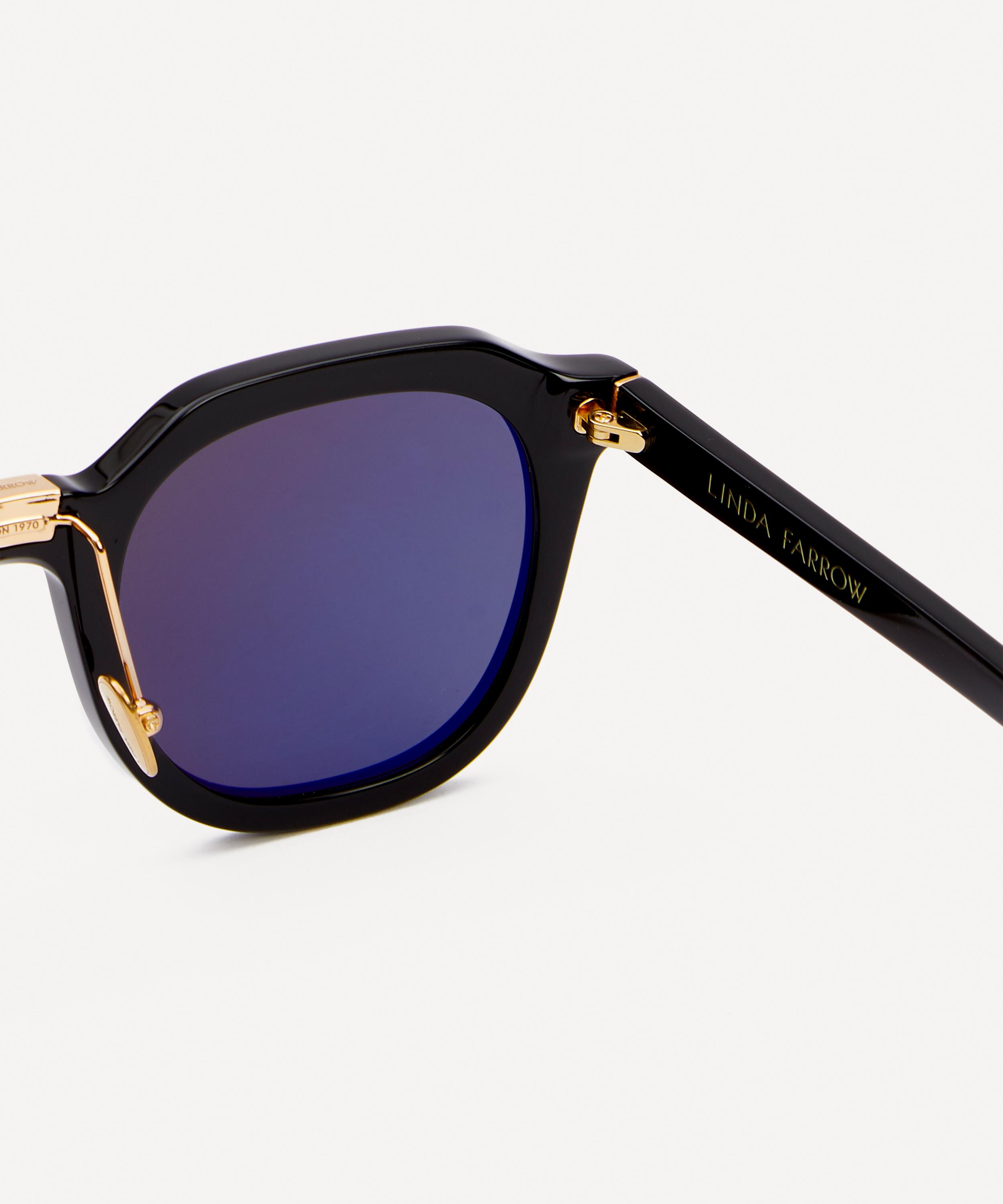 Linda Farrow - Fletcher Angular Acetate Sunglasses image number 3